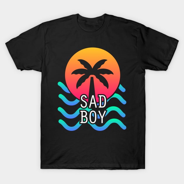 SADBOY - Aesthetic Vaporwave Vibes T-Shirt by MeatMan